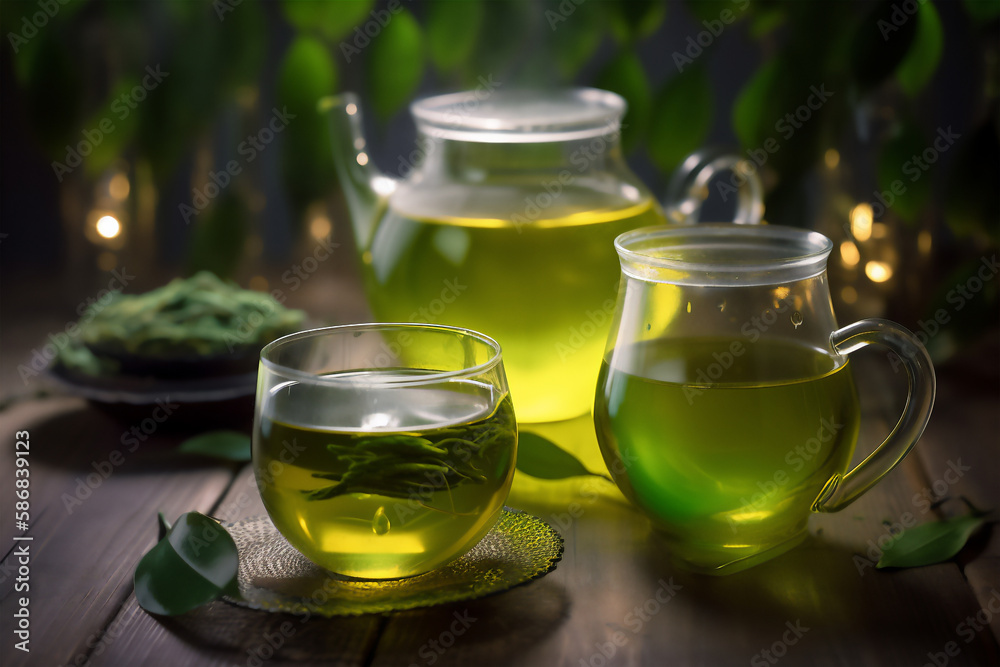 Fresh green tea Fresh green tea