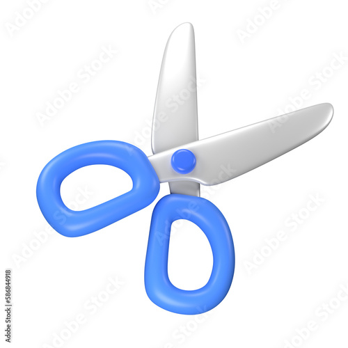 Scissor 3D illustration