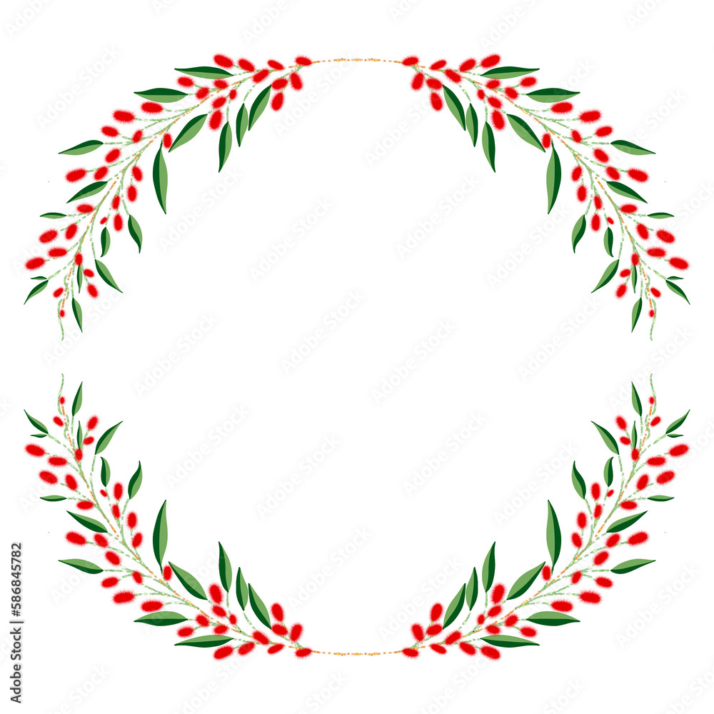 Obraz premium christmas wreath
