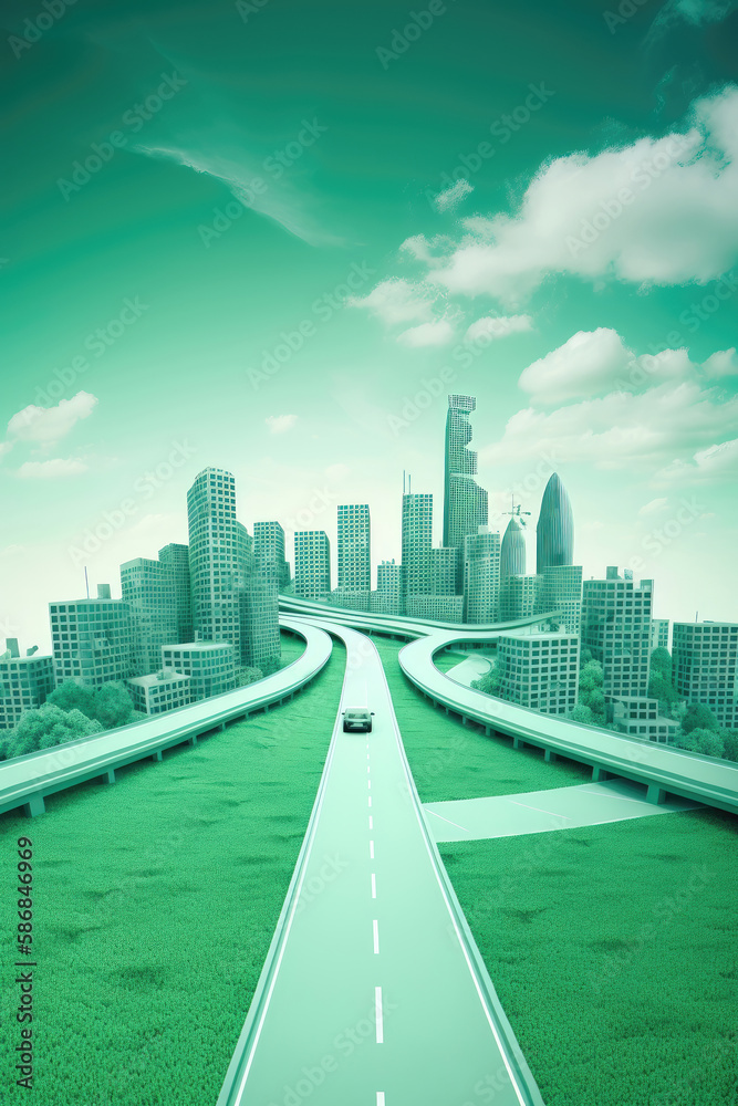 Modern green sustainable highway