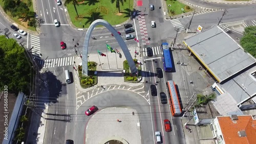 Aerial view of Osasco Arch and Bridge photo