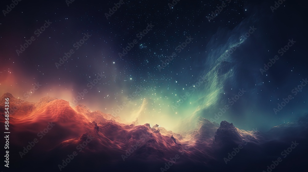 abstract background of astronomy galaxy dream background, Generative Ai