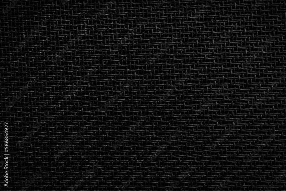 Mesh cloth speaker black fabric detail of the amplifier. Mesh cloth speaker black fabric detail of the amplifier.