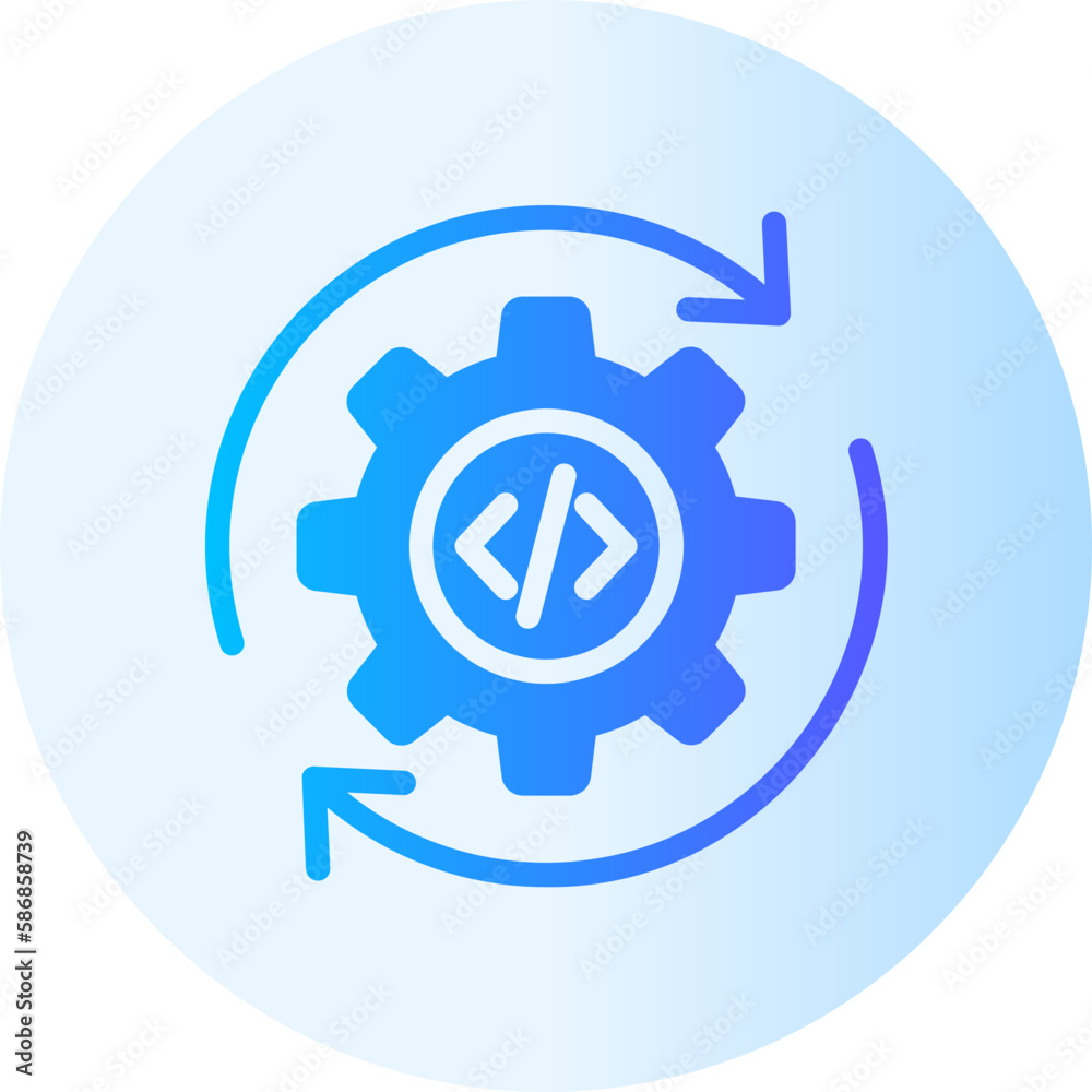 development gradient icon