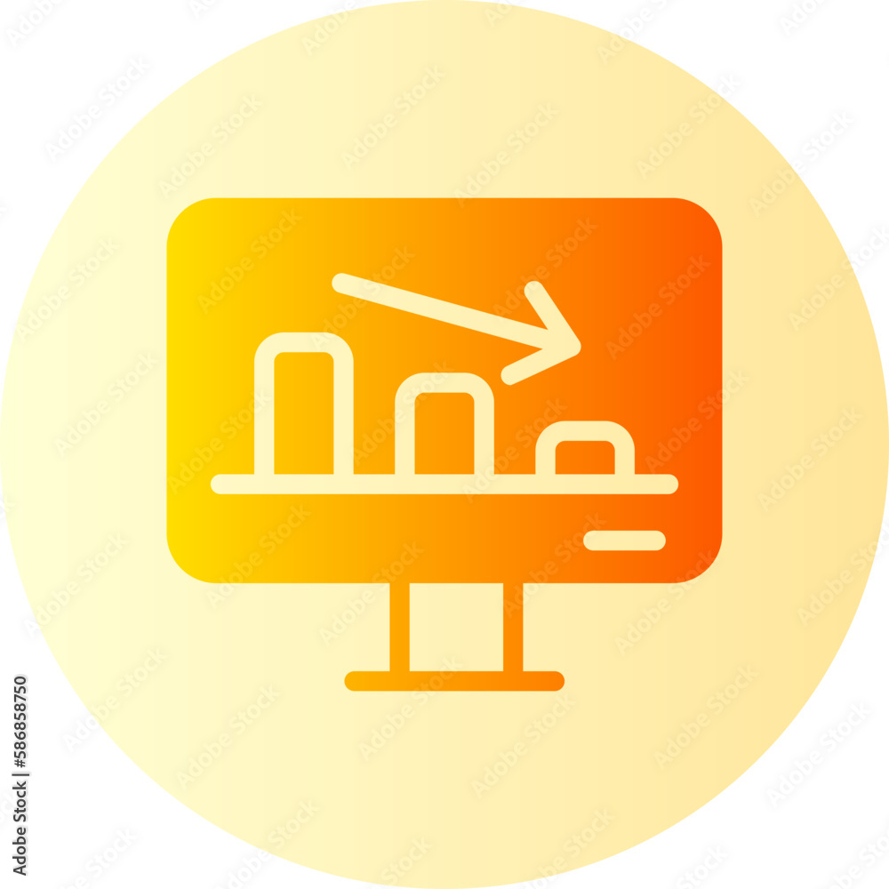 loss gradient icon loss gradient icon