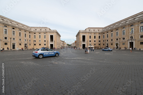 Rome, Italy - September 14, 2021: Piazza Papa Pio XII photo