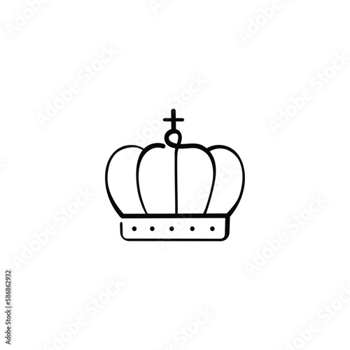 Crown Line Style Icon Design