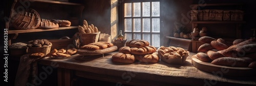 Obraz na płótnie Traditional rustic bakery