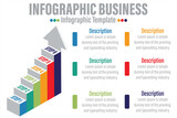6 Step or six option infographic pattern for business information,presentation.vector and illustration