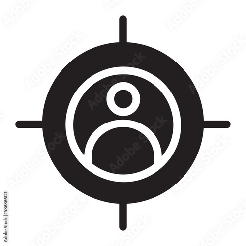 audience glyph icon