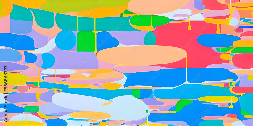 abstract colorful background, illustration, Generative, AI