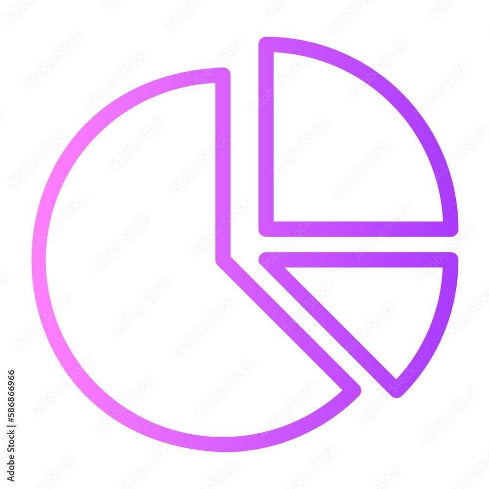 market size gradient icon market size gradient icon