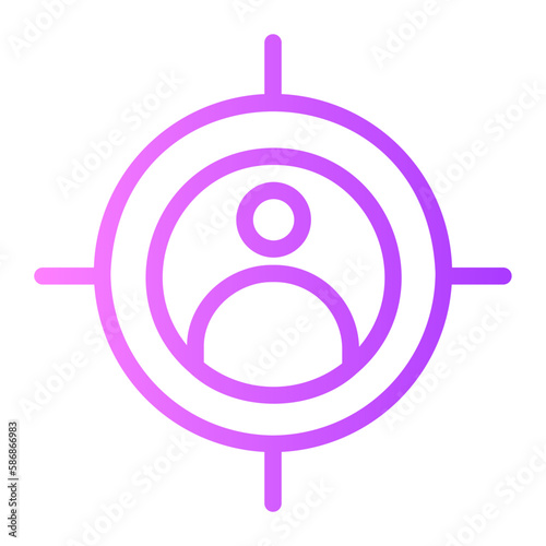 audience gradient icon