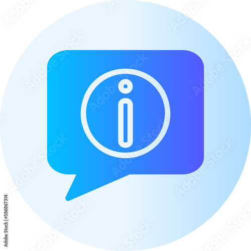 info gradient icon