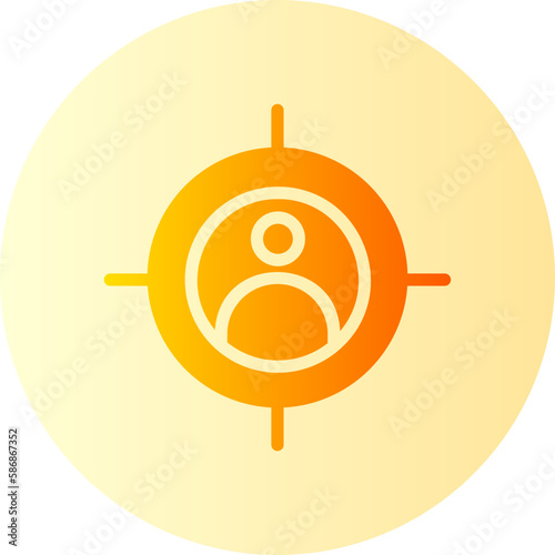 audience gradient icon