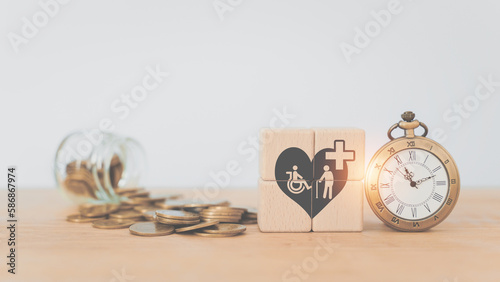 Obraz na płótnie For elderly old people health care concept