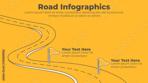 Roadmap Infographics template