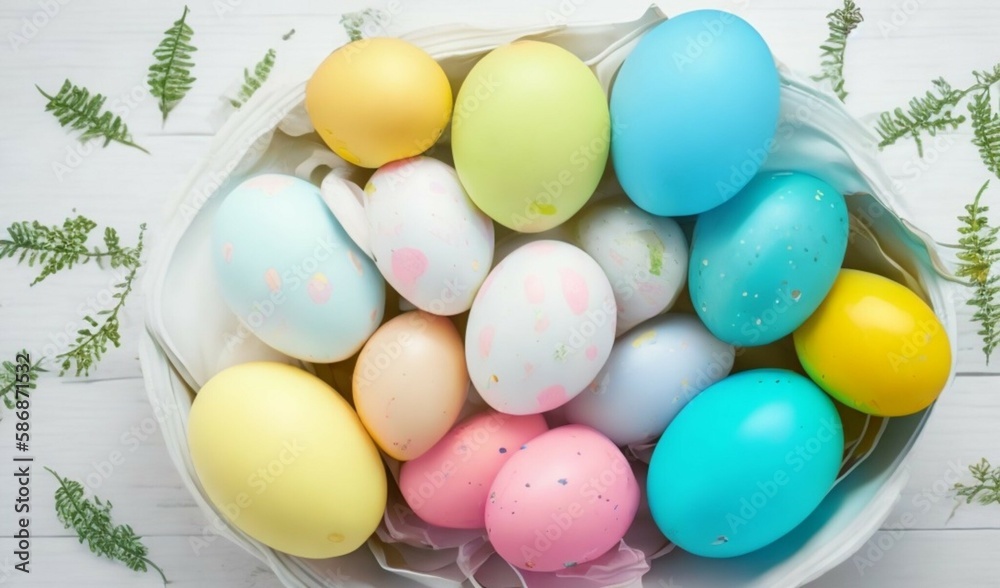 Easter eggs Background for the text Happy Easter Easter eggs Background for the text Happy Easter