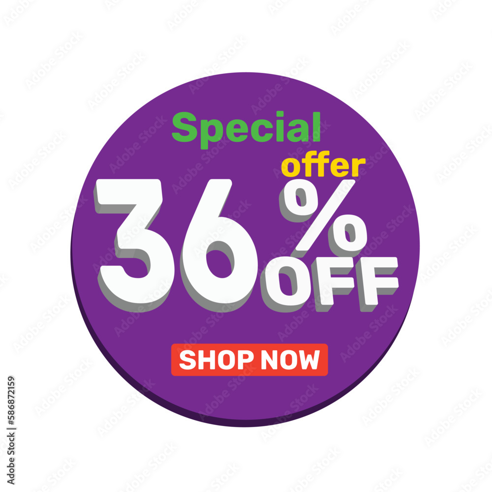 36% off vector illustration template design. 36% off vector illustration template design.