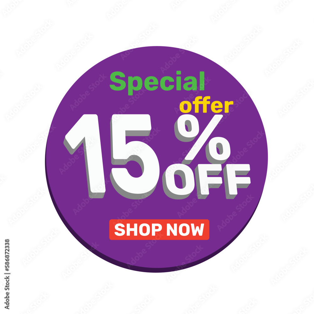 15% off vector illustration template design. 15% off vector illustration template design.