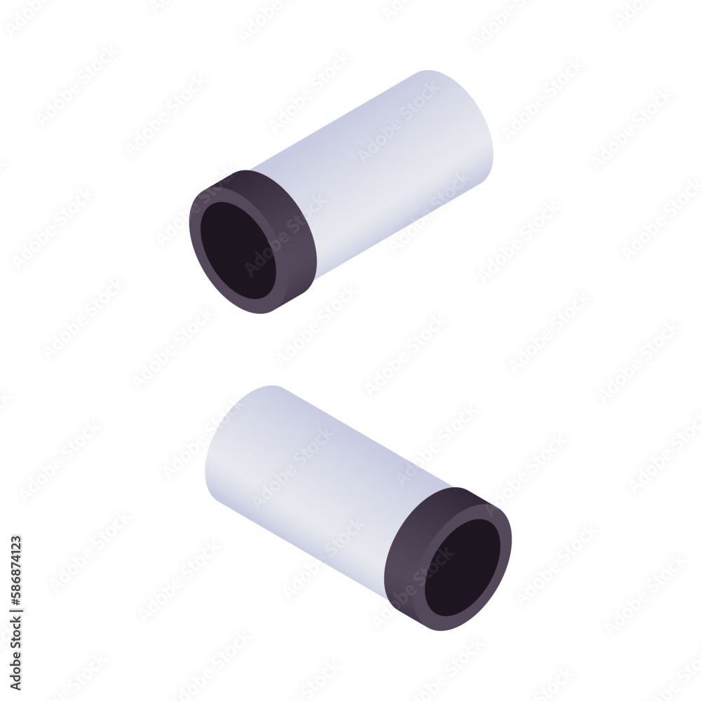 Isometric Pipes Illustration Isometric Pipes Illustration