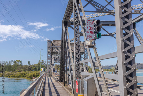 Wagonga Inlet steal bridge, Narooma, NSW, February 2023