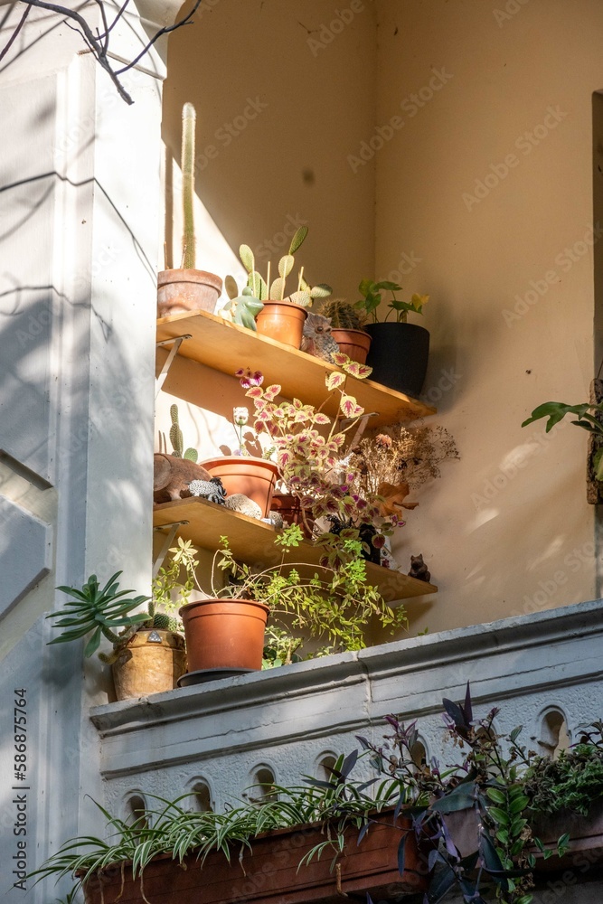 Tel Aviv, Israel November 12, 2022 Tel Aviv building balcony with