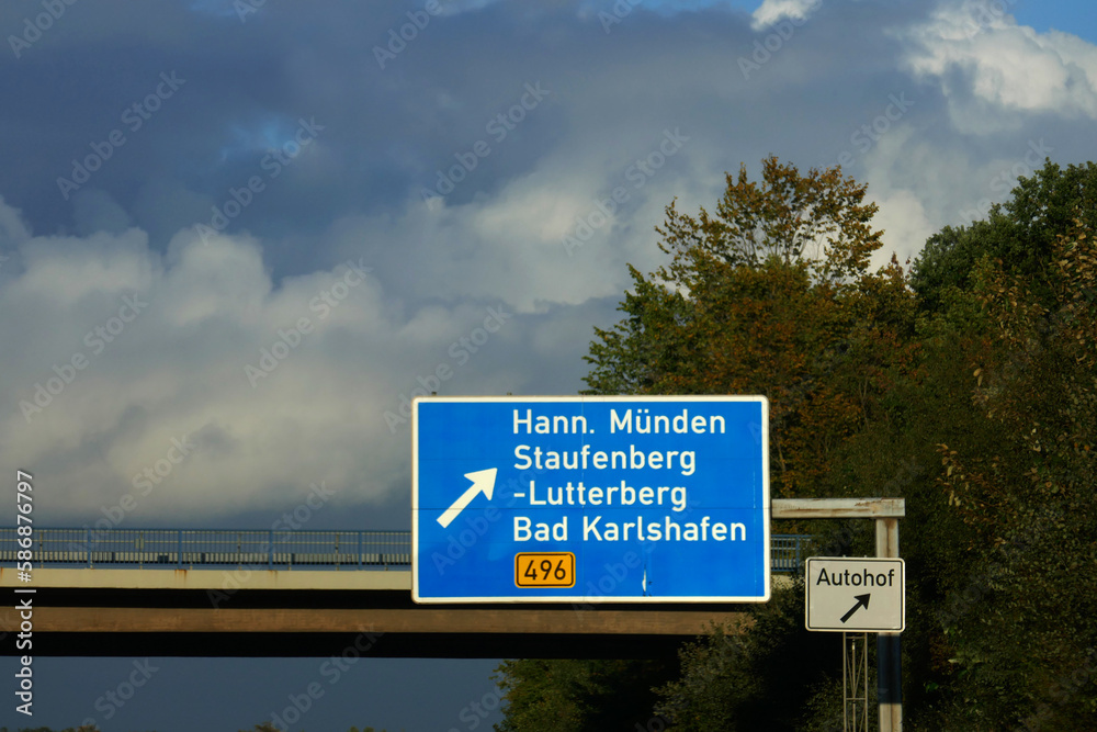 Autobahnausfahrt Hann. Münden