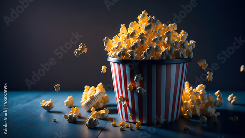 Popcorns in Paper Box, Generative AI