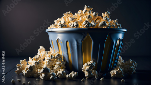 Popcorns in Paper Box, Generative AI