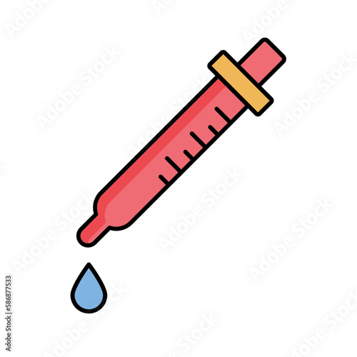 Chemical dropper Vector Icon

