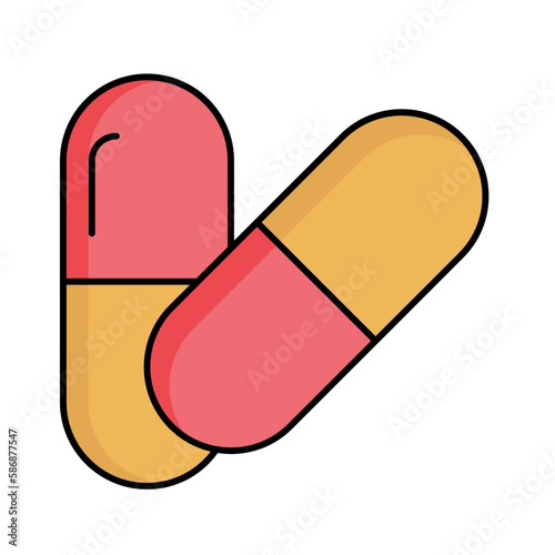 Capsule Vector Icon

