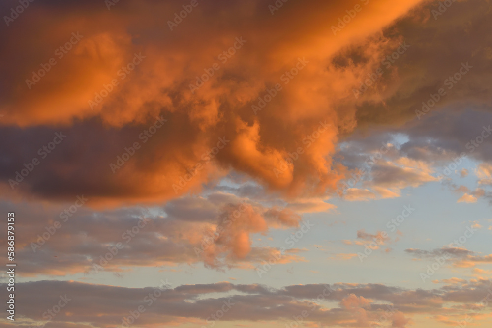 Amazing clouds in the sky during sunset, natural background Amazing clouds in the sky during sunset, natural background