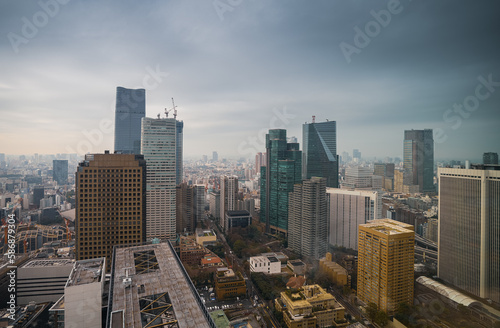 Canvas Print Tokyo from above