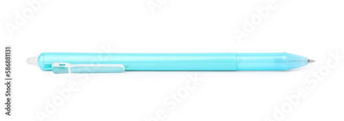One erasable gel pen isolated on white
