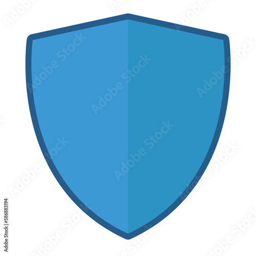 Free Download Emblem blank icon blue shield icon - GFXLoad