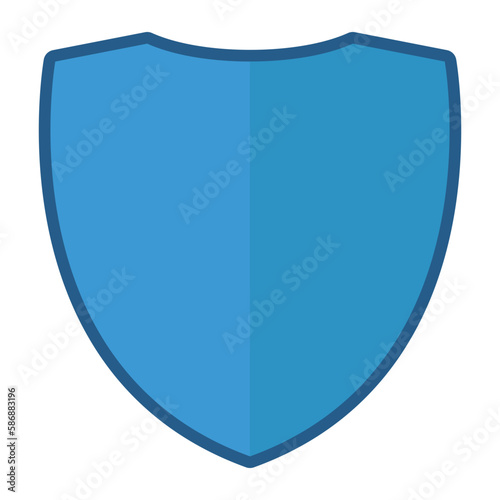 Emblem blank icon shield protection shield