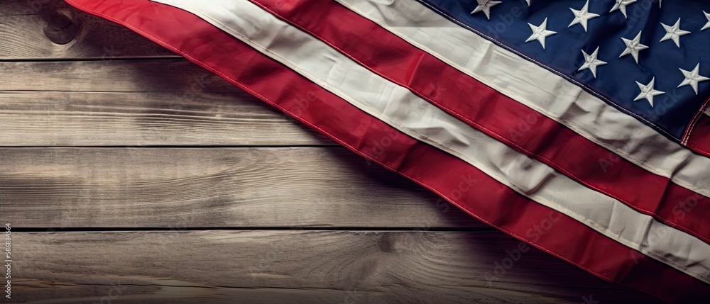 Obraz premium United States Flag , Happy martin Luther king day ,Memorial Day , digital ai art