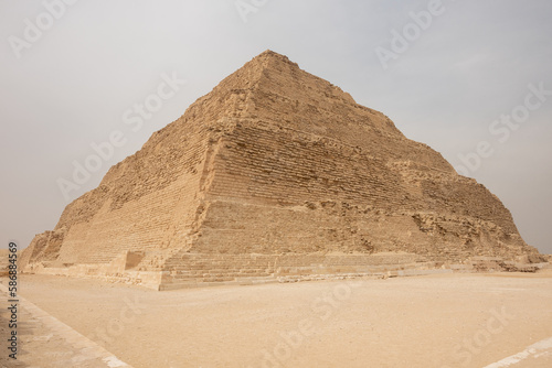 Saqqara Step Pyramid of Djoser in Cairo  Egypt