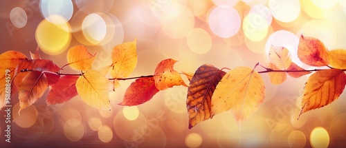 fall leaves background , digital ai art © HappyTime 17