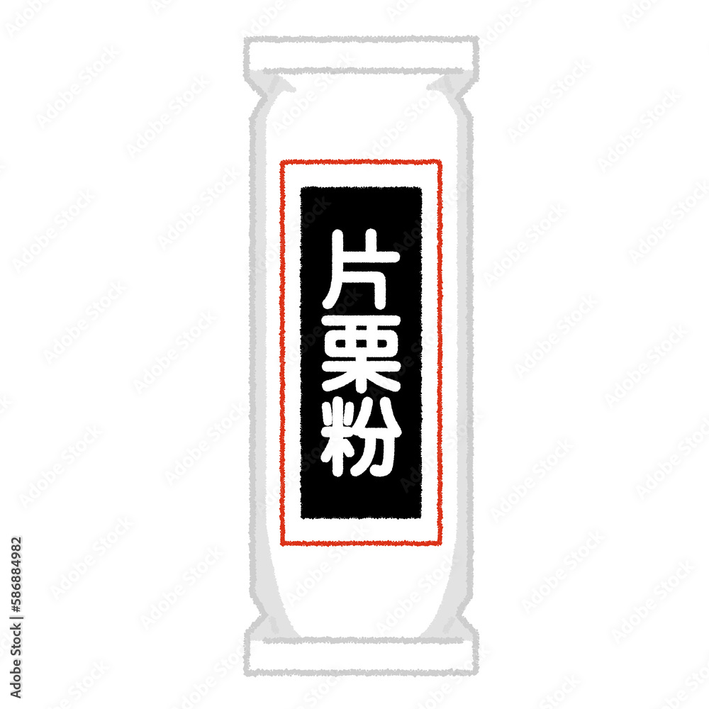 Obraz premium 片栗粉のイラスト