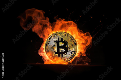 Bitcoin on fire