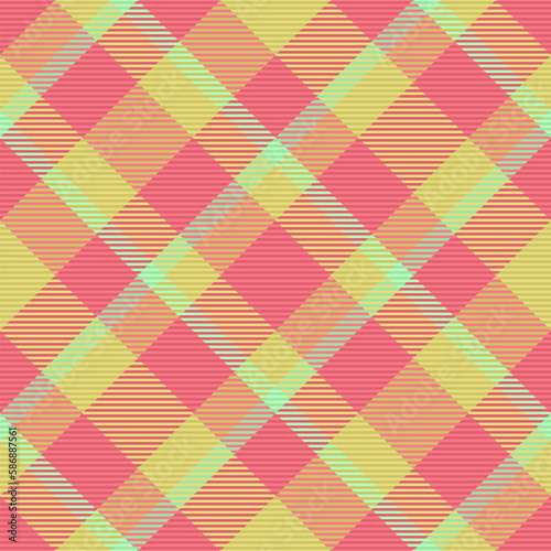 Vector check tartan. Texture pattern textile. Background seamless fabric plaid.