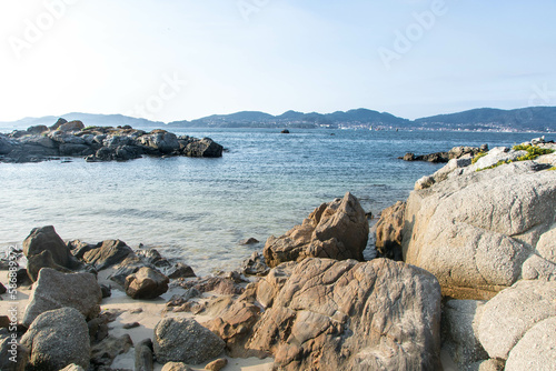 La playa de Samil at Vigo, Galicia © laudibi