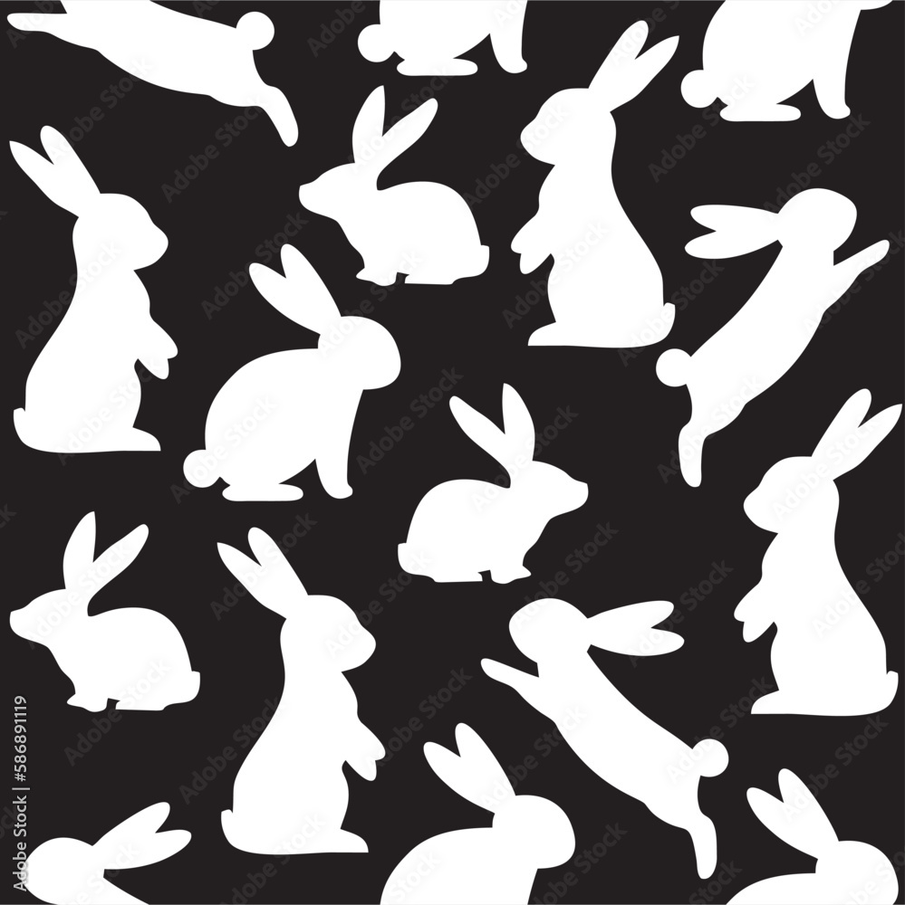 Obraz premium Beautiful Easter Pattern. Hq fully editable vector.