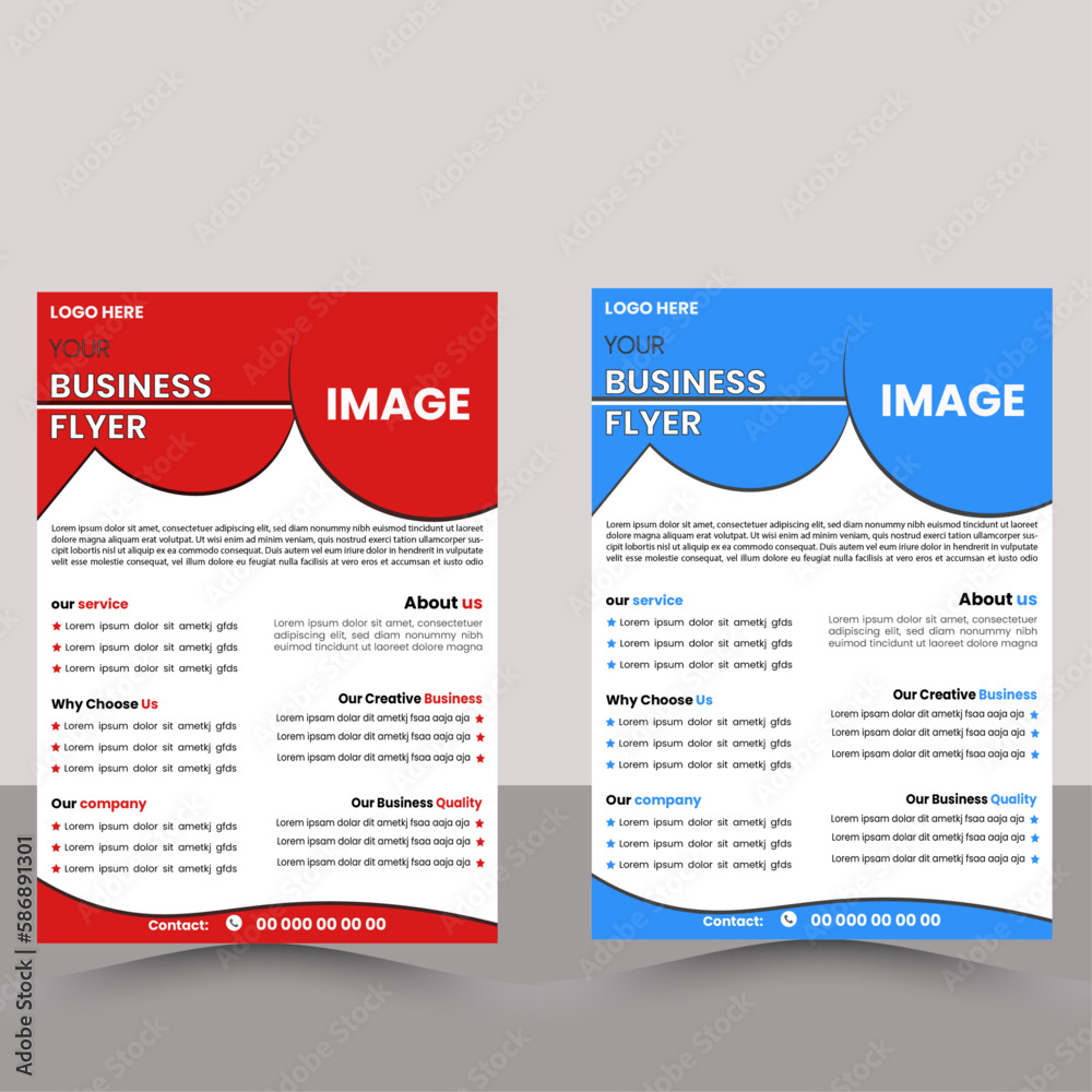 Corporate business flyer design, Abstract business flyer design, vector, flyer template, business template design, vector template design or business poster template design, modern template and modern