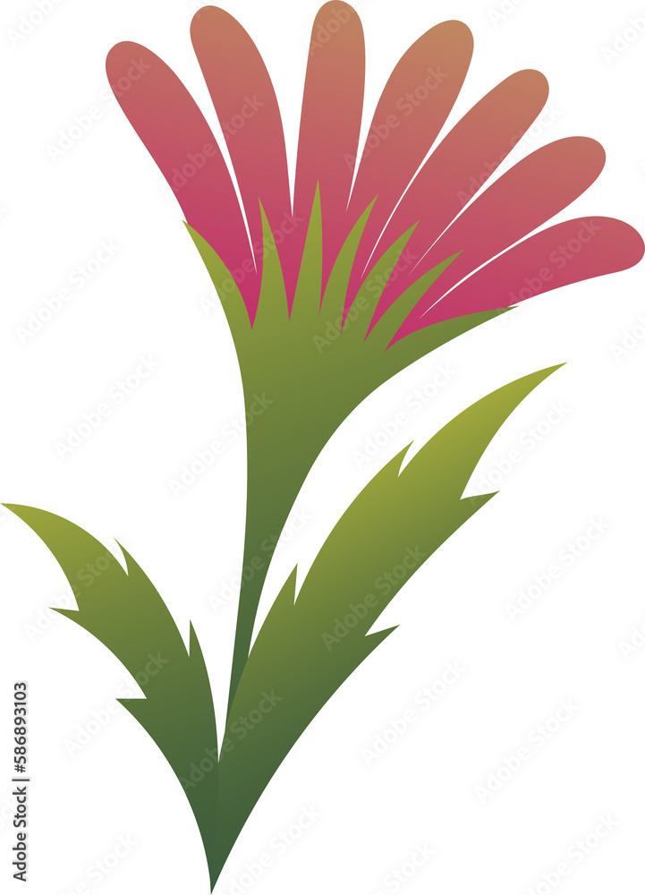 Obraz premium Simple exotic flower element