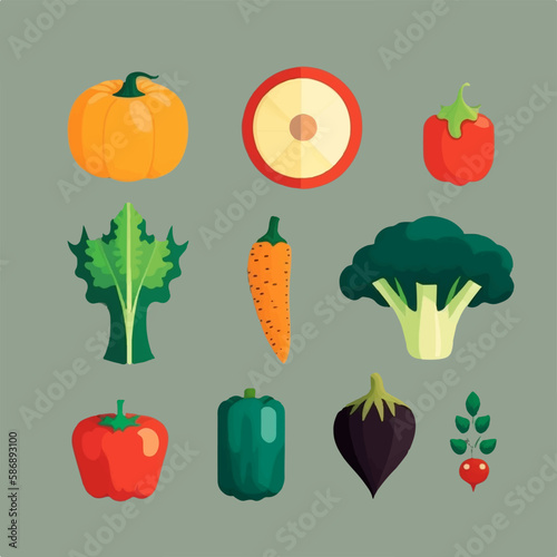 Realistic vegetable illustration with a hand-drawn feel in vector format