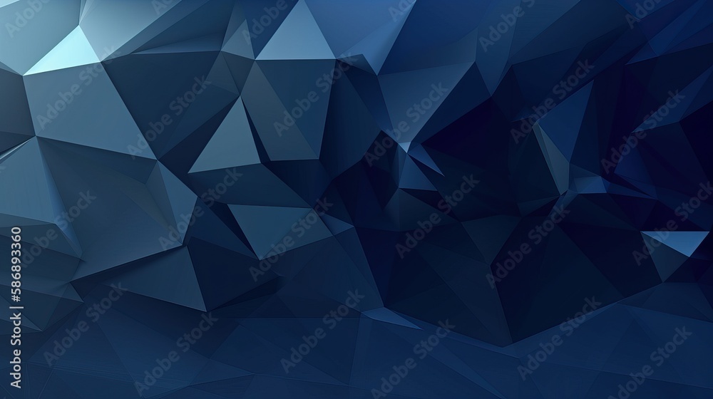 low poly Abstract dark blue color background, Trendy abstract blue background for wallpaper, banner and sports flyer. Modern backdrop for poster. Arrow and speed background