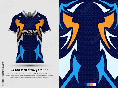 Abstract background with grunge pattern, ready to print, sublimation design, mockup jersey.